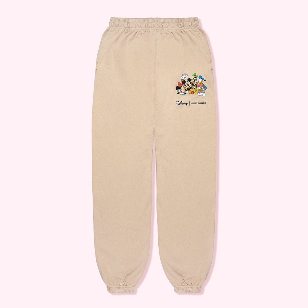 STONEY CLOVER LANE x DISNEY tan Mickey & friends sweatpant